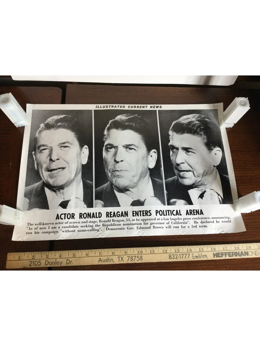 Illustrated Current News Ronald Reagan Enters Political Arena Actor President